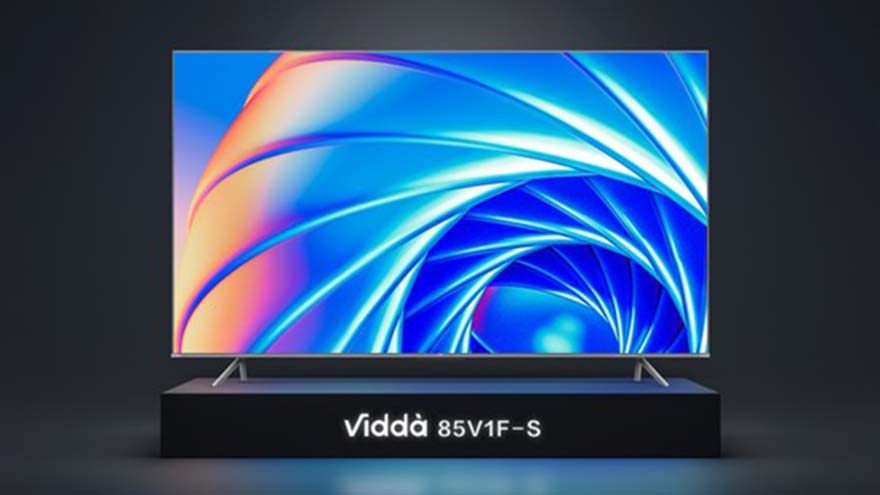 85英寸巨屏仅售7999元 游戏观影神器Vidda 85V1F-S震撼发布